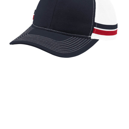 Port Authority  ® Two-Stripe Snapback Trucker Cap. C113