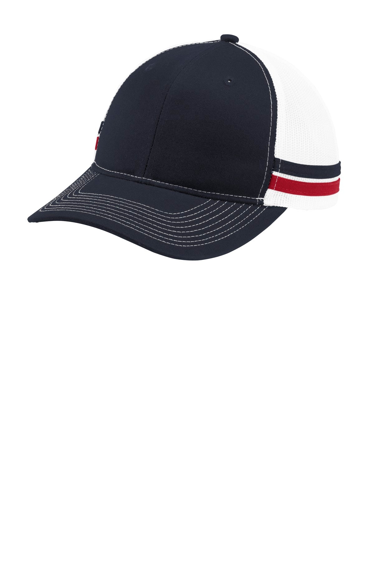 Port Authority ® Two-Stripe Snapback Trucker Cap C113