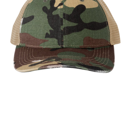 Port Authority ® Distressed Mesh Back Cap C600