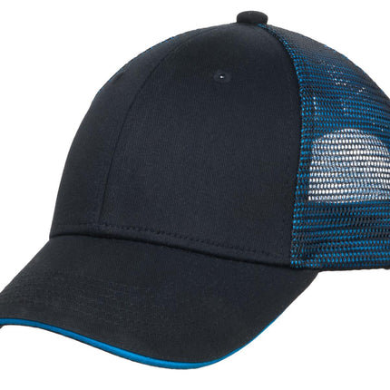 Port Authority ® Double Mesh Snapback Sandwich Bill Cap. C818