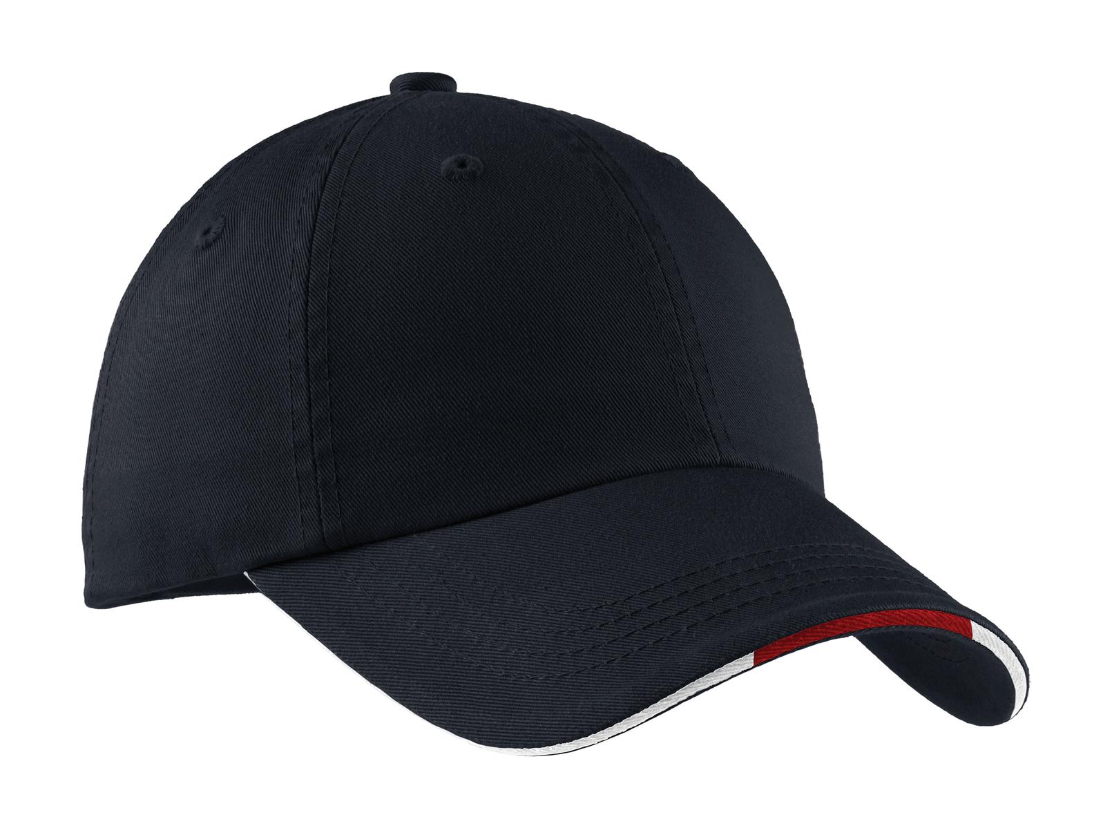 Port Authority® Sandwich Bill Cap with Striped Closure C830