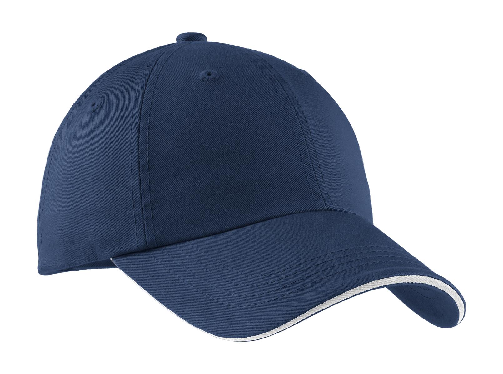Port Authority® Sandwich Bill Cap with Striped Closure C830