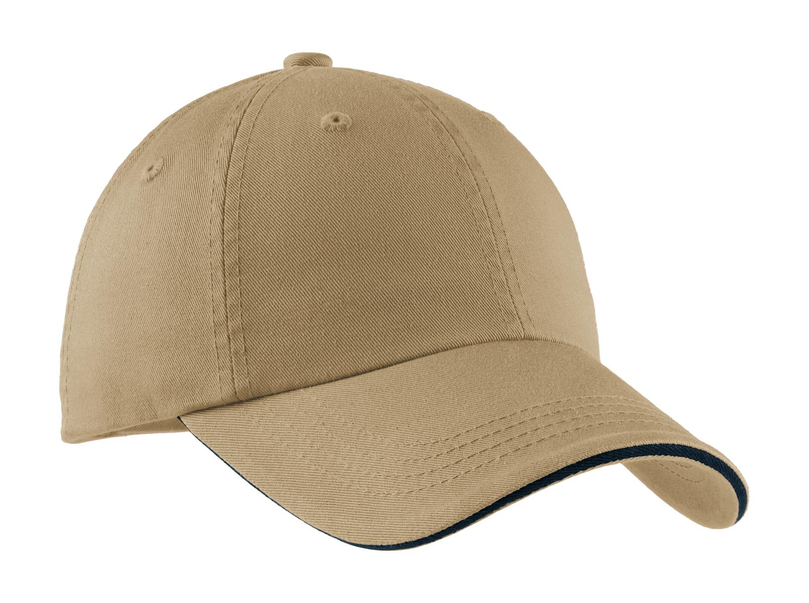 Port Authority® Sandwich Bill Cap with Striped Closure C830