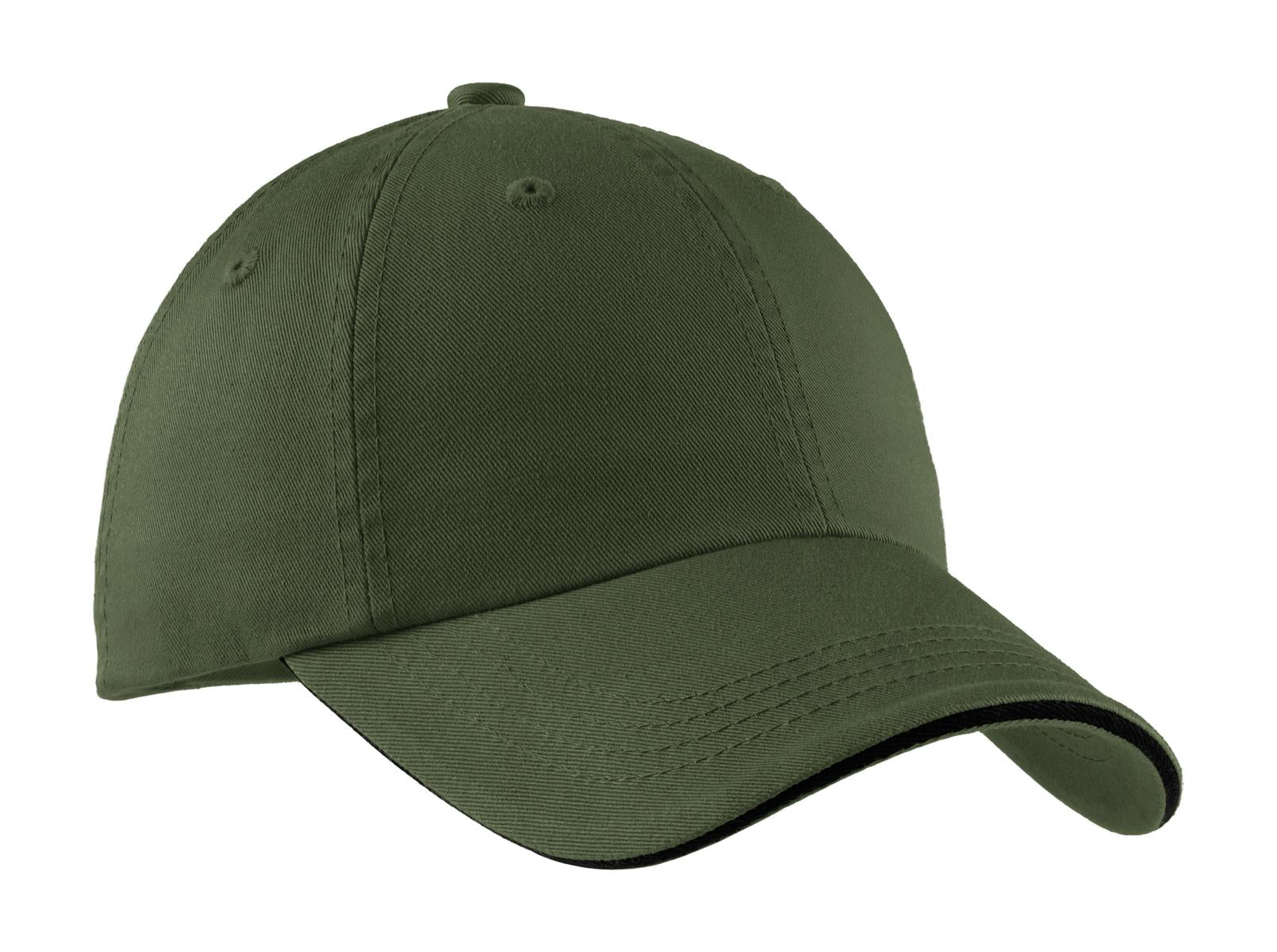 Port Authority® Sandwich Bill Cap with Striped Closure C830