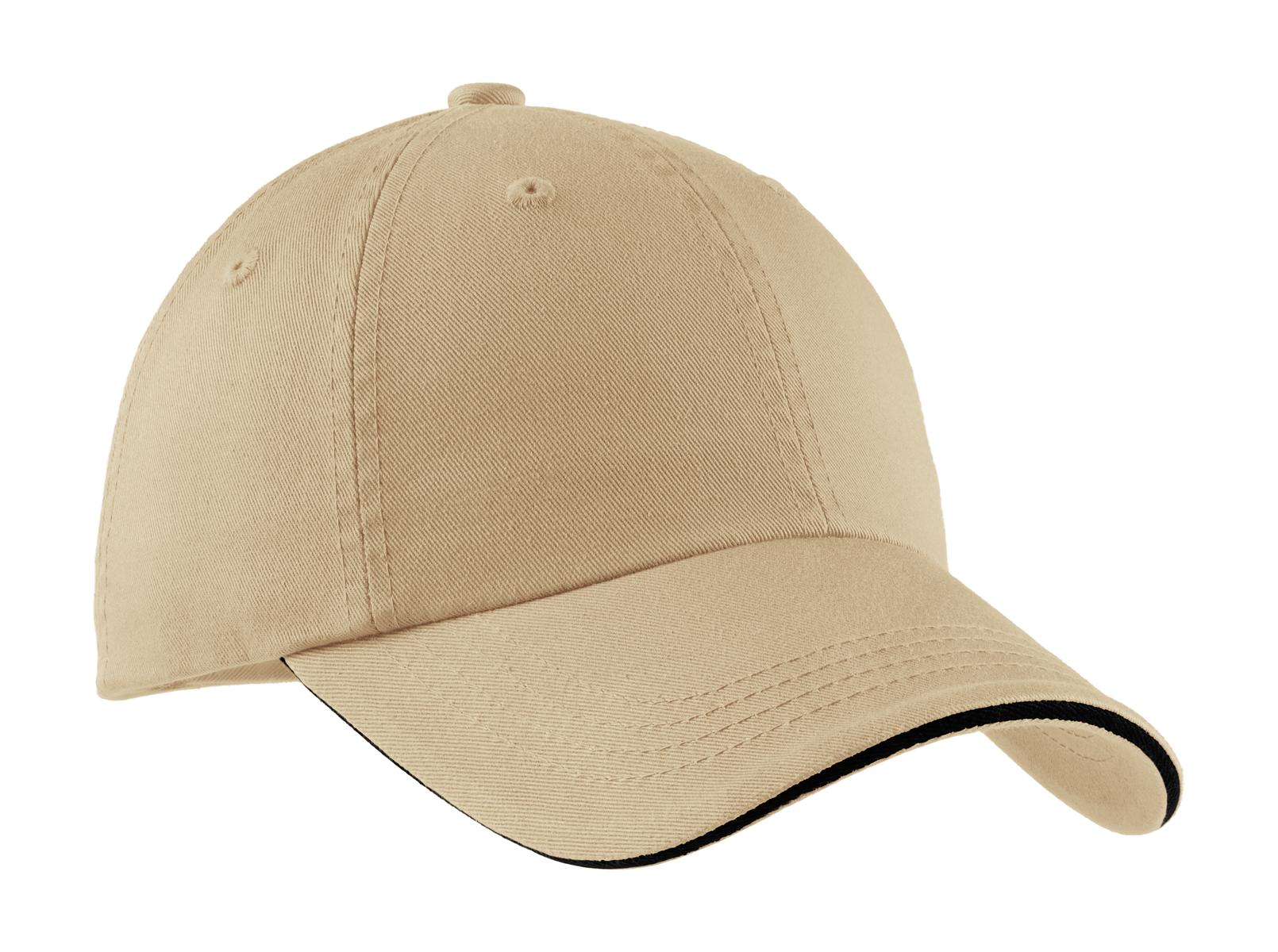 Port Authority® Sandwich Bill Cap with Striped Closure C830