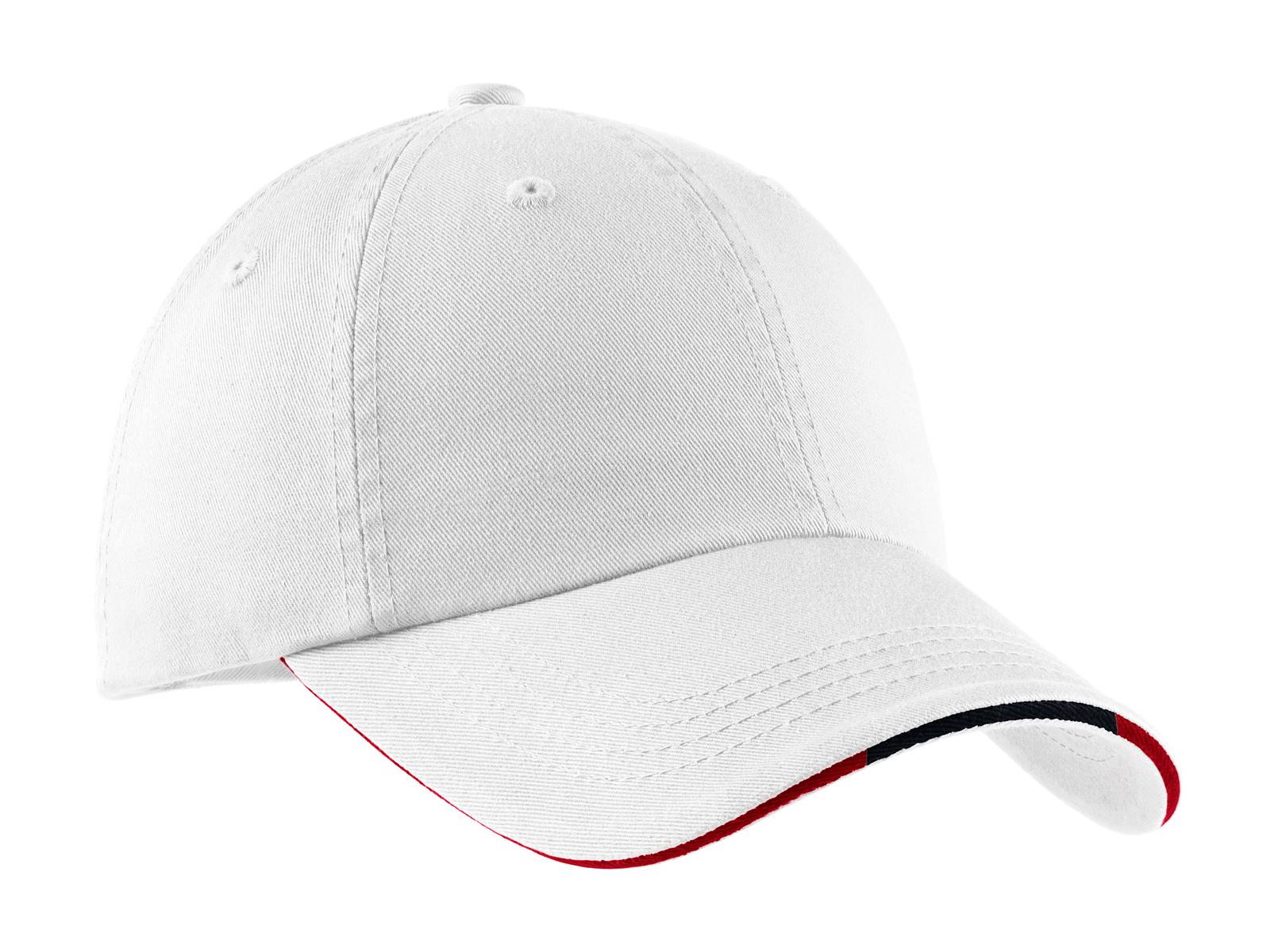 Port Authority® Sandwich Bill Cap with Striped Closure C830