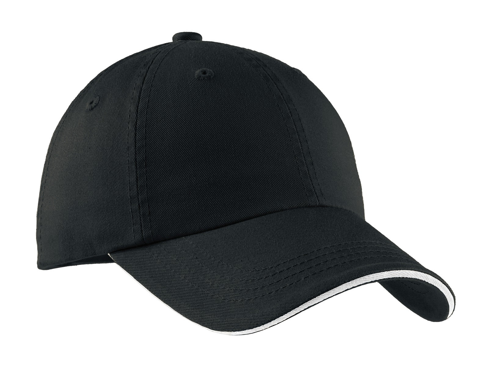 Port Authority® Sandwich Bill Cap with Striped Closure C830