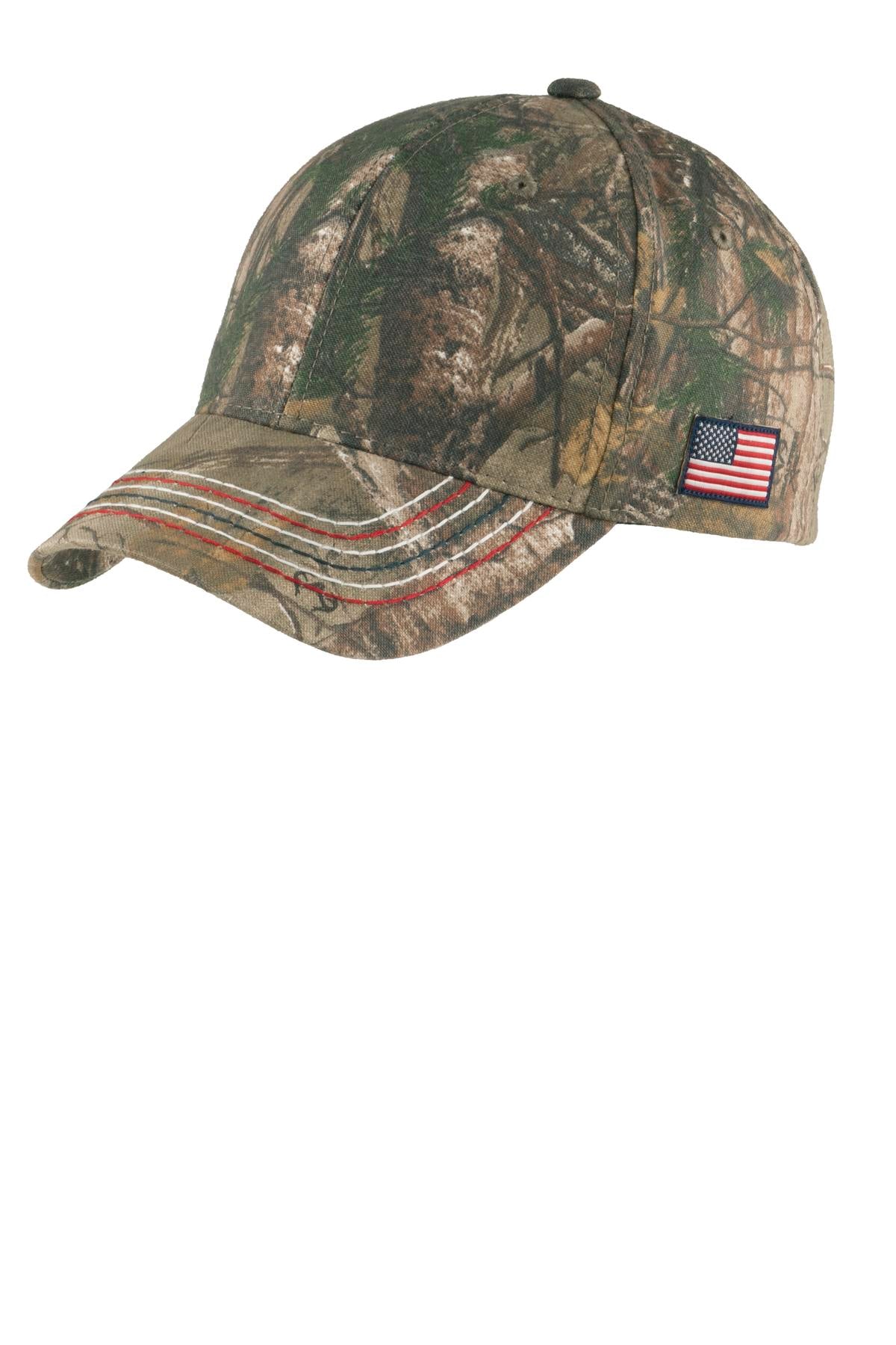 Port Authority® Americana Contrast Stitch Camouflage Cap C909