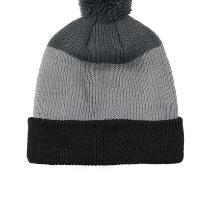 Port Authority ® Cozy Striped Pom Beanie C979