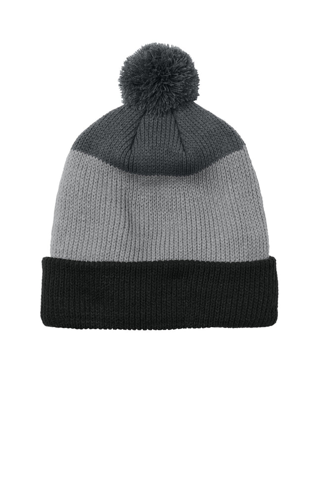 Port Authority ® Cozy Striped Pom Beanie C979