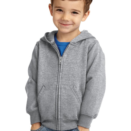Port & Company ® Toddler Core Fleece Full-Zip Hooded Sweatshirt. CAR78TZH