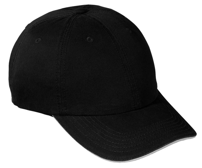 Port & Company ®Washed Twill Sandwich Bill Cap.  CP79