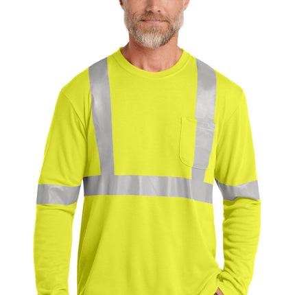 CornerStone ® ANSI 107 Class 2 Long Sleeve Safety T-Shirt. CS401LS