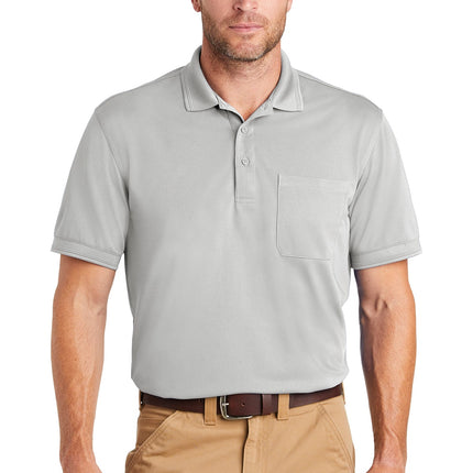 CornerStone  ® Industrial Snag-Proof Pique Pocket Polo. CS4020P