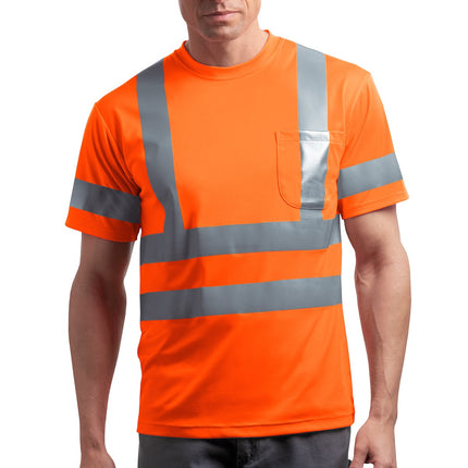 CornerStone ® - ANSI 107 Class 3 Short Sleeve Snag-Resistant Reflective T-Shirt. CS408