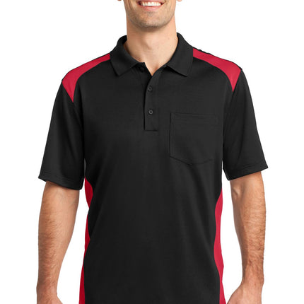 CornerStone ® Select Snag-Proof Two Way Colorblock Pocket Polo. CS416