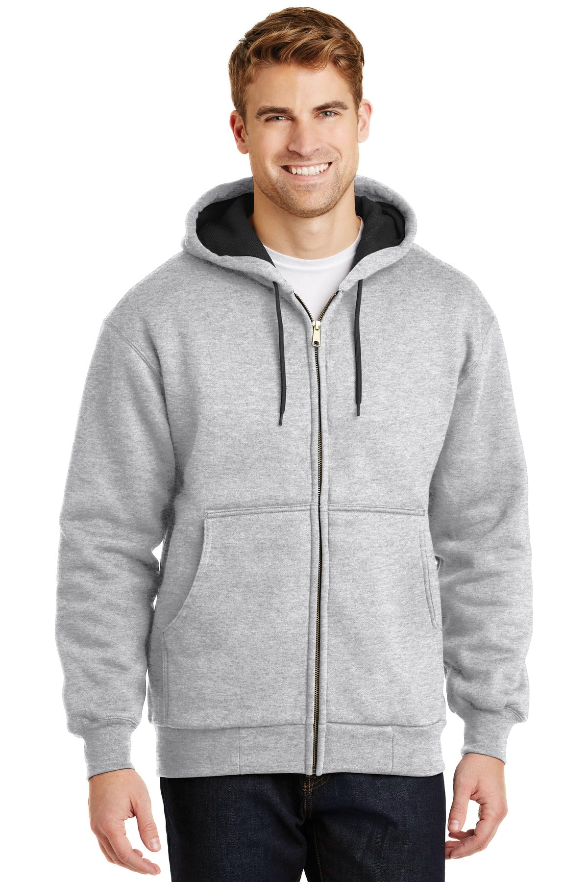 CornerStone® - Heavyweight Full-Zip Hooded Sweatshirt with Thermal Lining CS620