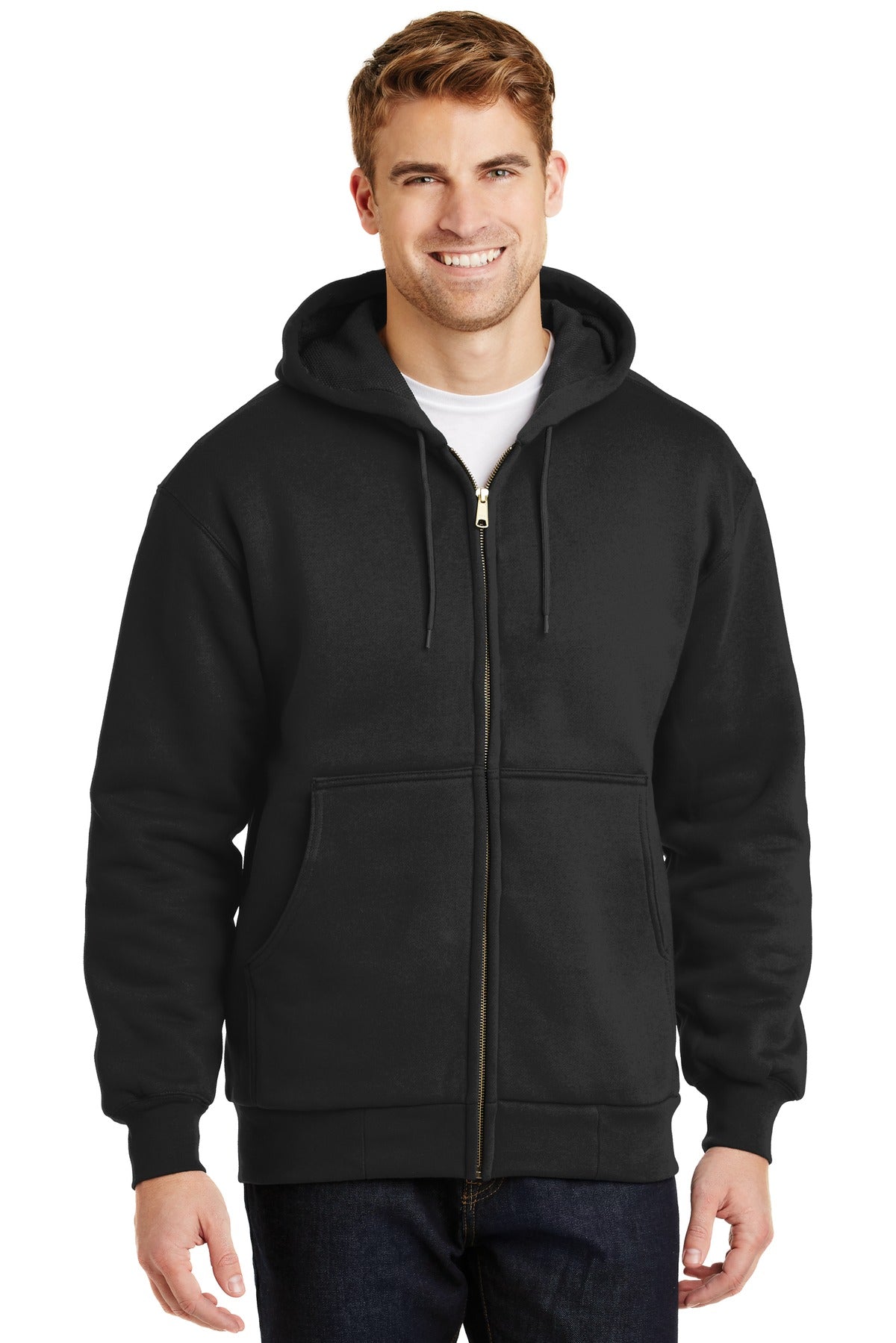 CornerStone® - Heavyweight Full-Zip Hooded Sweatshirt with Thermal Lining CS620