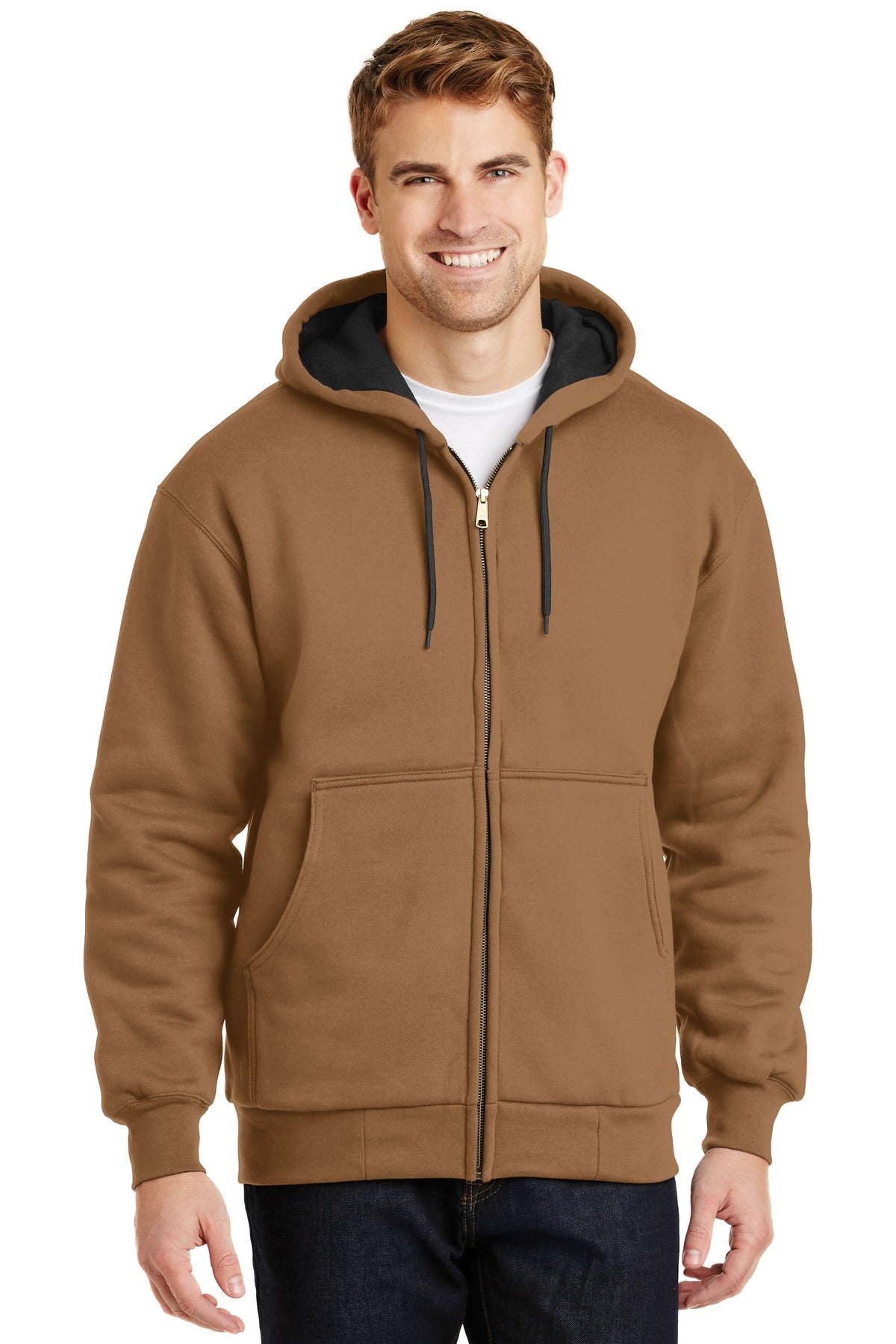 CornerStone® - Heavyweight Full-Zip Hooded Sweatshirt with Thermal Lining CS620