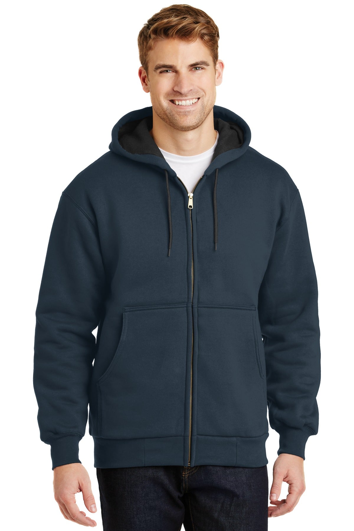 CornerStone® - Heavyweight Full-Zip Hooded Sweatshirt with Thermal Lining CS620