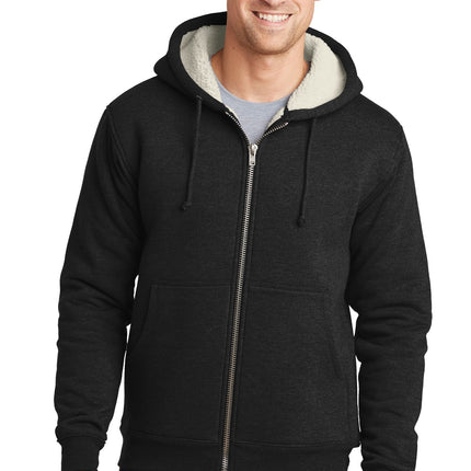 CornerStone ® Heavyweight Sherpa-Lined Hooded Fleece Jacket. CS625