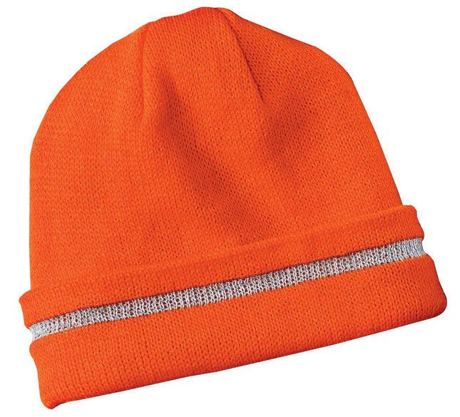 CornerStone ® - Enhanced Visibility Beanie with Reflective Stripe.  CS800