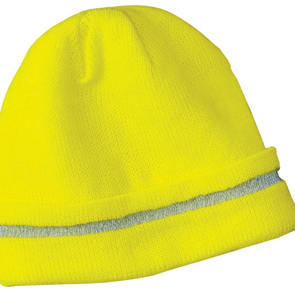 CornerStone ® - Enhanced Visibility Beanie with Reflective Stripe.  CS800