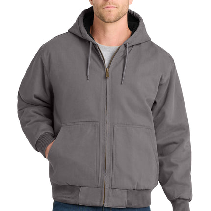 CornerStone ® Washed Duck Cloth Insulated Hooded Work Jacket. CSJ41