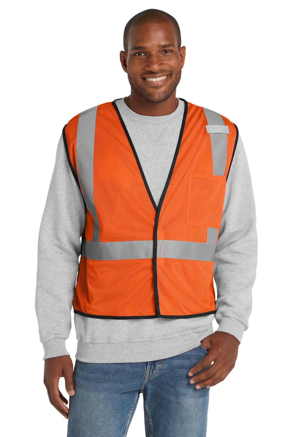 CornerStone ® ANSI 107 Class 2 Economy Mesh One-Pocket Vest CSV100