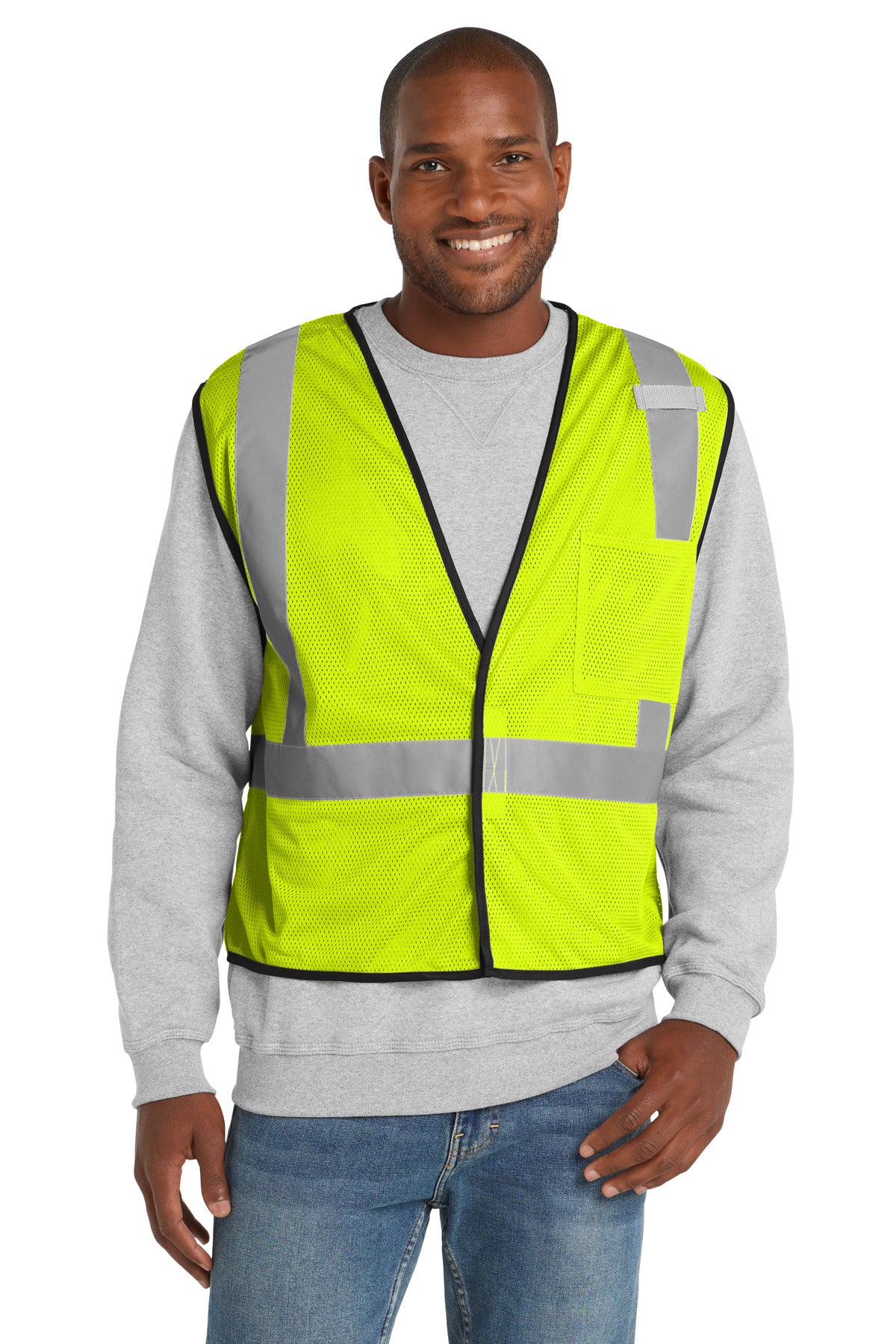 CornerStone ® ANSI 107 Class 2 Economy Mesh One-Pocket Vest CSV100