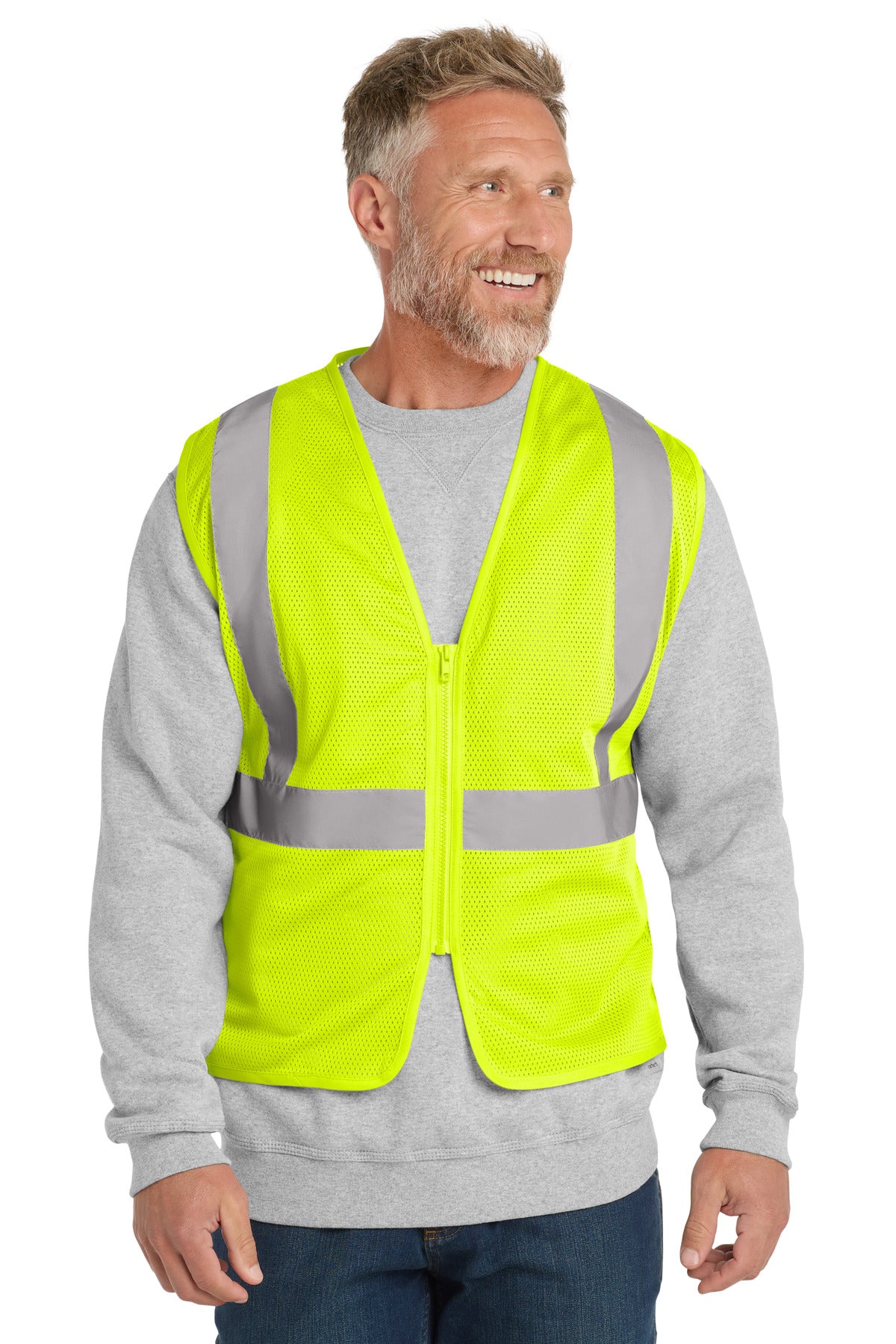CornerStone ® ANSI 107 Class 2 Economy Mesh Zippered Vest CSV101