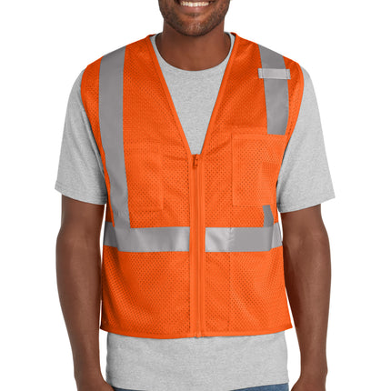 CornerStone  ® ANSI 107 Class 2 Mesh Zippered Vest. CSV102