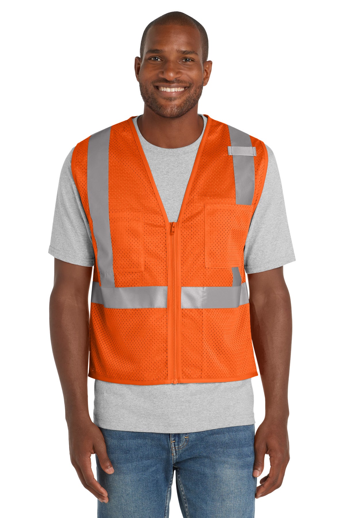 CornerStone ® ANSI 107 Class 2 Mesh Zippered Vest CSV102