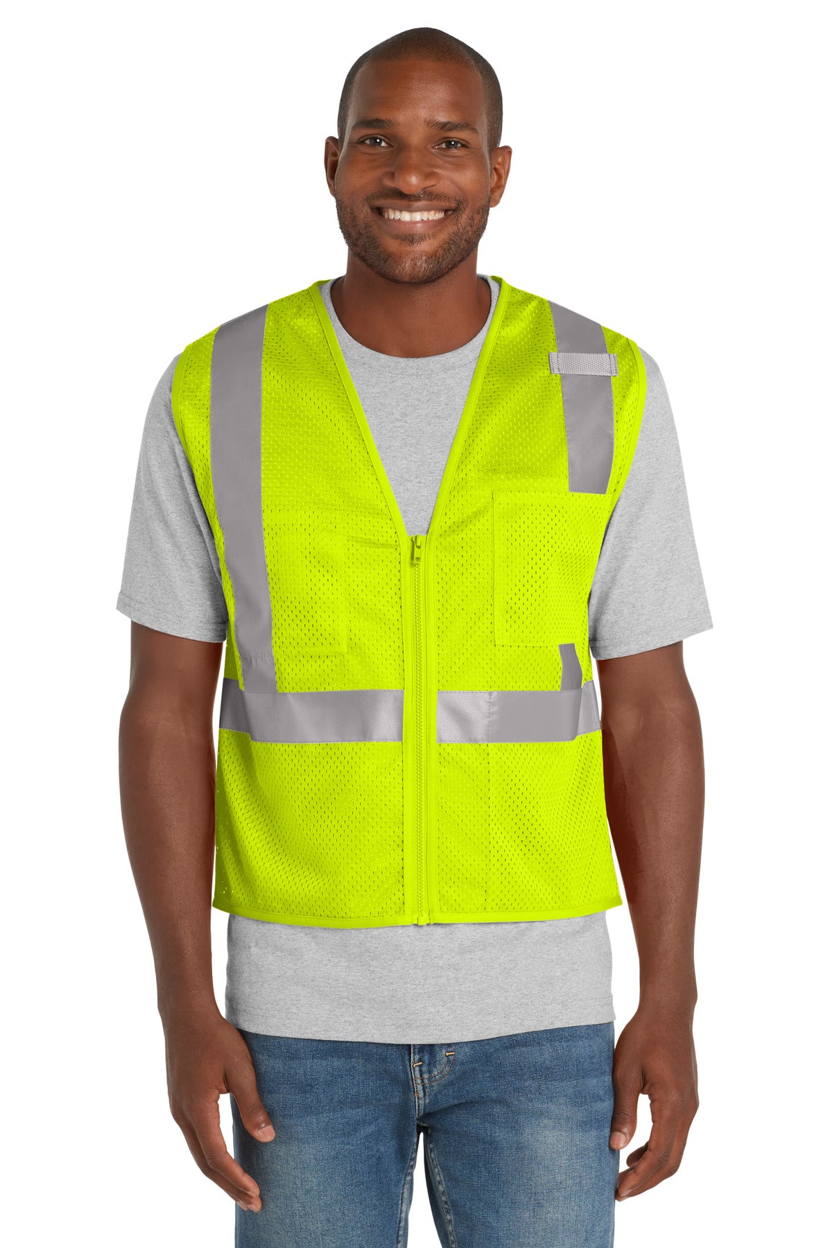 CornerStone ® ANSI 107 Class 2 Mesh Zippered Vest CSV102