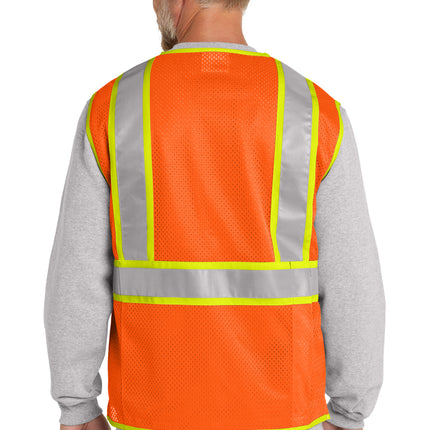 CornerStone  ® ANSI 107 Class 2 Mesh Zippered Vest. CSV102