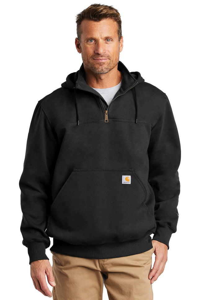 Carhartt  ® Rain Defender  ® Paxton Heavyweight Hooded Zip Mock Sweatshirt. CT100617
