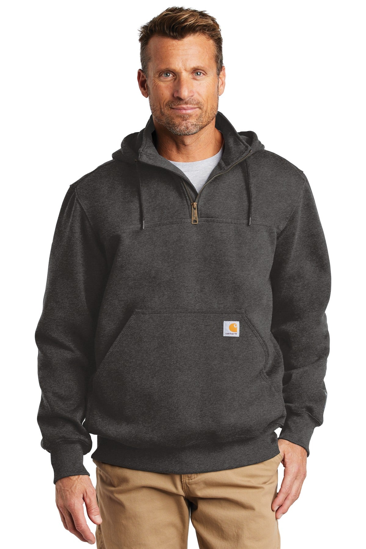 Carhartt ® Rain Defender ® Paxton Heavyweight Hooded Zip Mock Sweatshirt CT100617