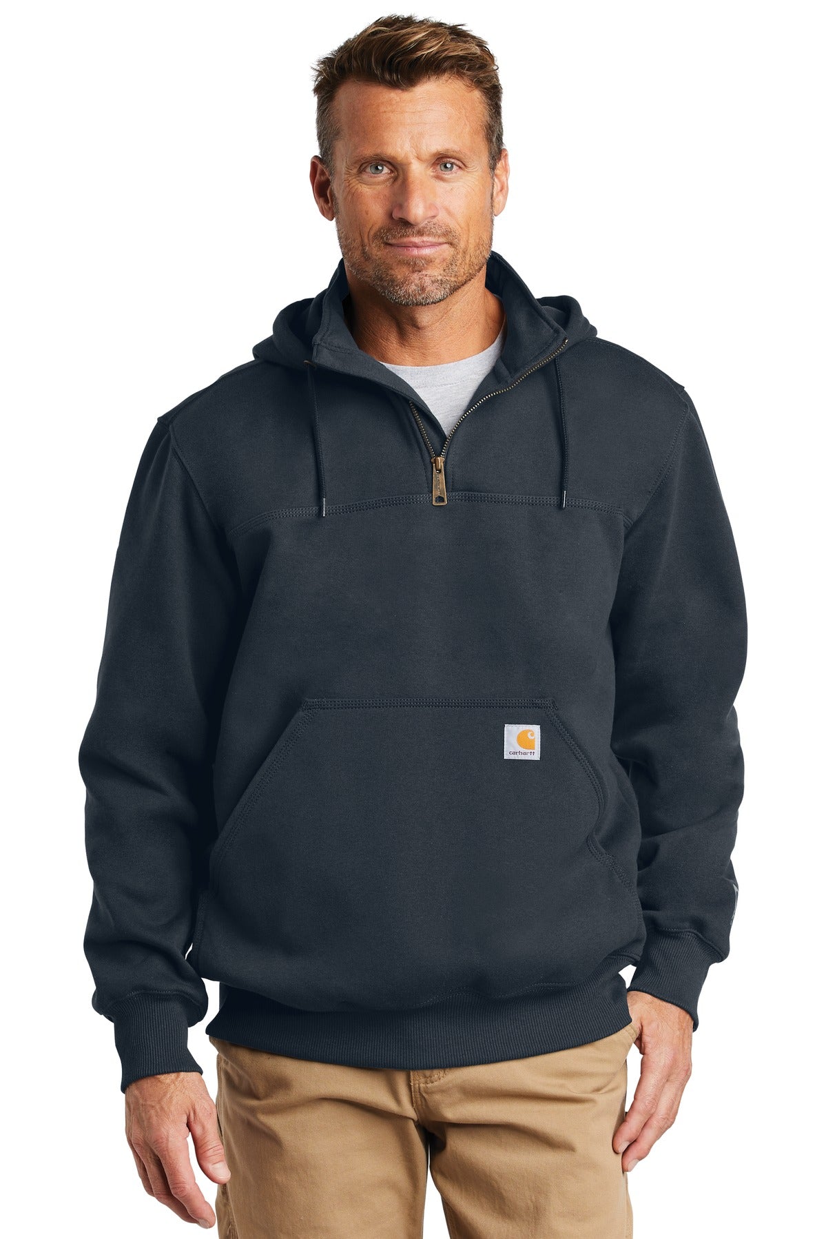 Carhartt ® Rain Defender ® Paxton Heavyweight Hooded Zip Mock Sweatshirt CT100617