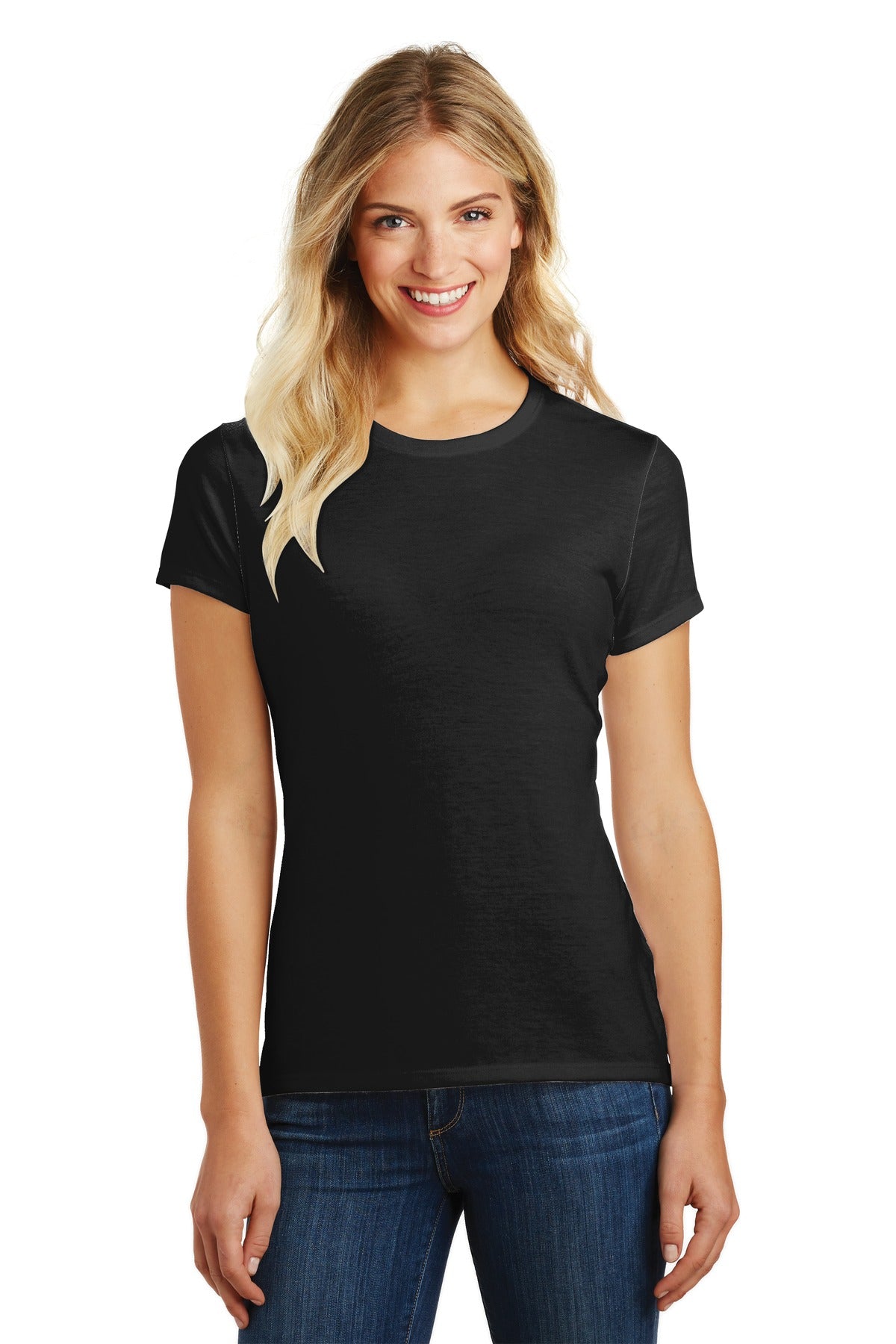 District ® Women's Perfect Blend® CVC Tee DM108L