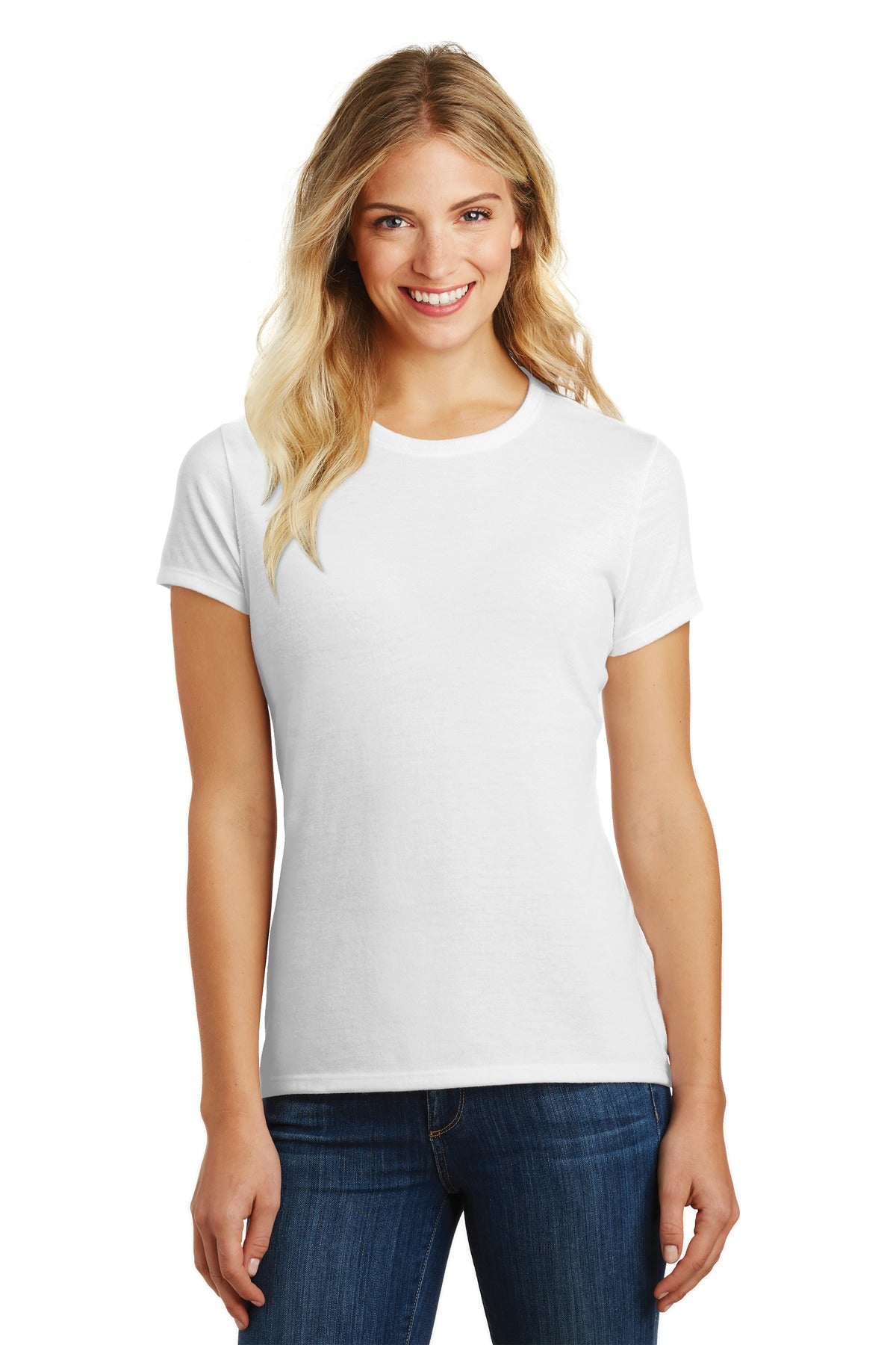 District ® Women's Perfect Blend® CVC Tee DM108L