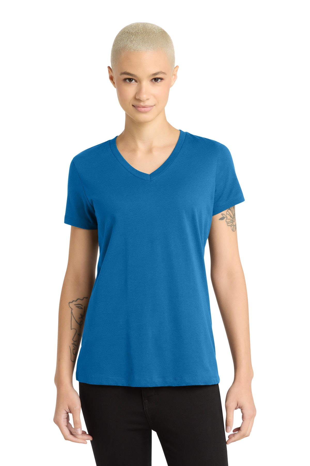 District® - Women's Perfect Weight® V-Neck Tee DM1170L