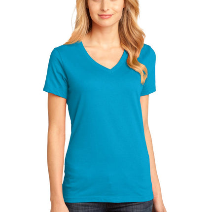 District ®  - Women's Perfect Weight ®  V-Neck Tee. DM1170L