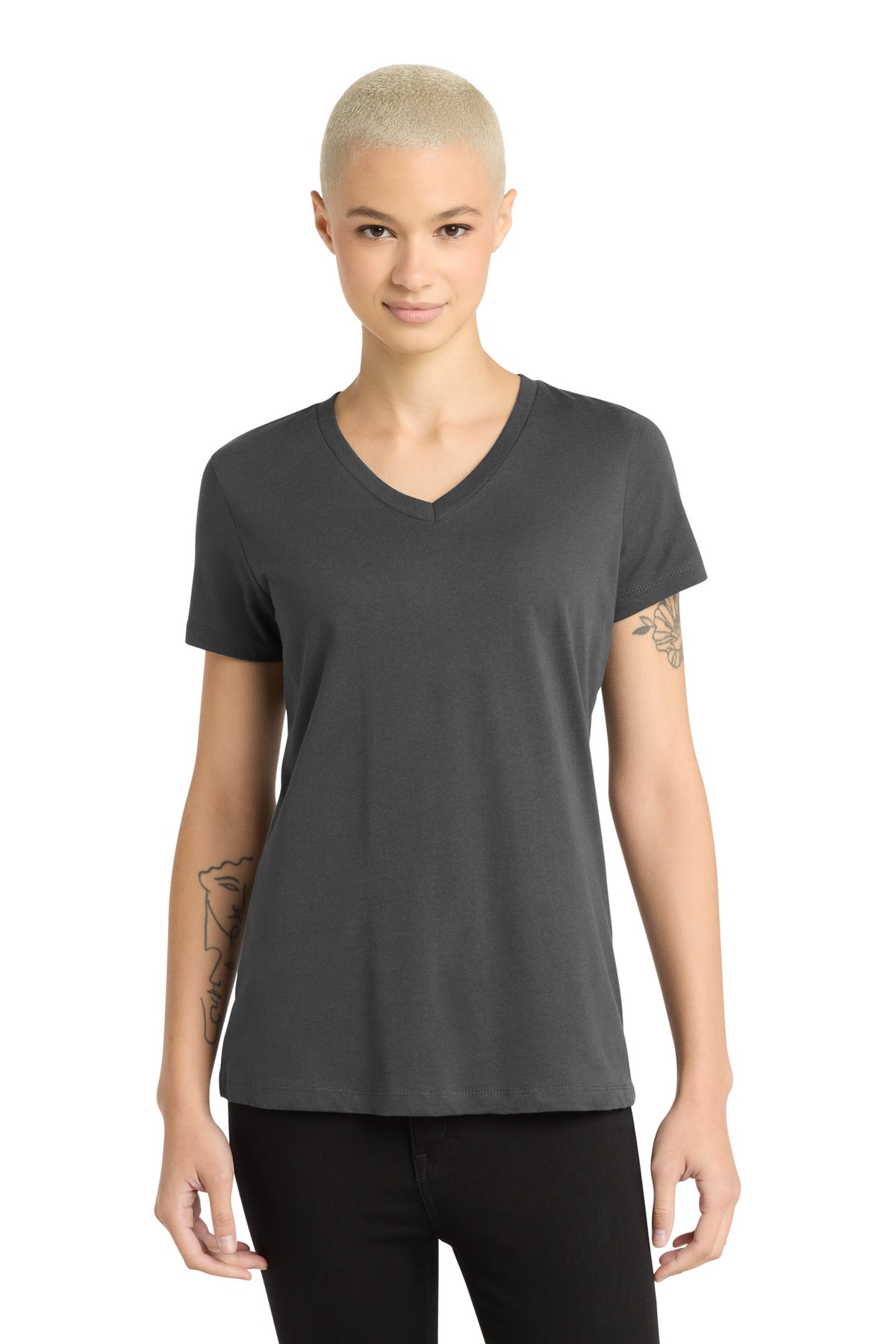 District® - Women's Perfect Weight® V-Neck Tee DM1170L