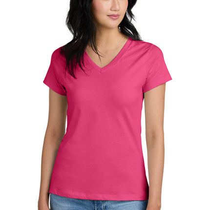 District ®  - Women's Perfect Weight ®  V-Neck Tee. DM1170L