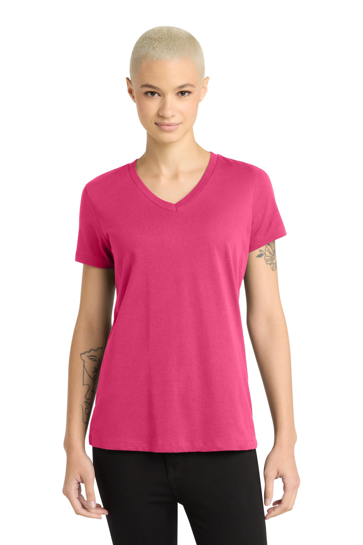 District® - Women's Perfect Weight® V-Neck Tee DM1170L