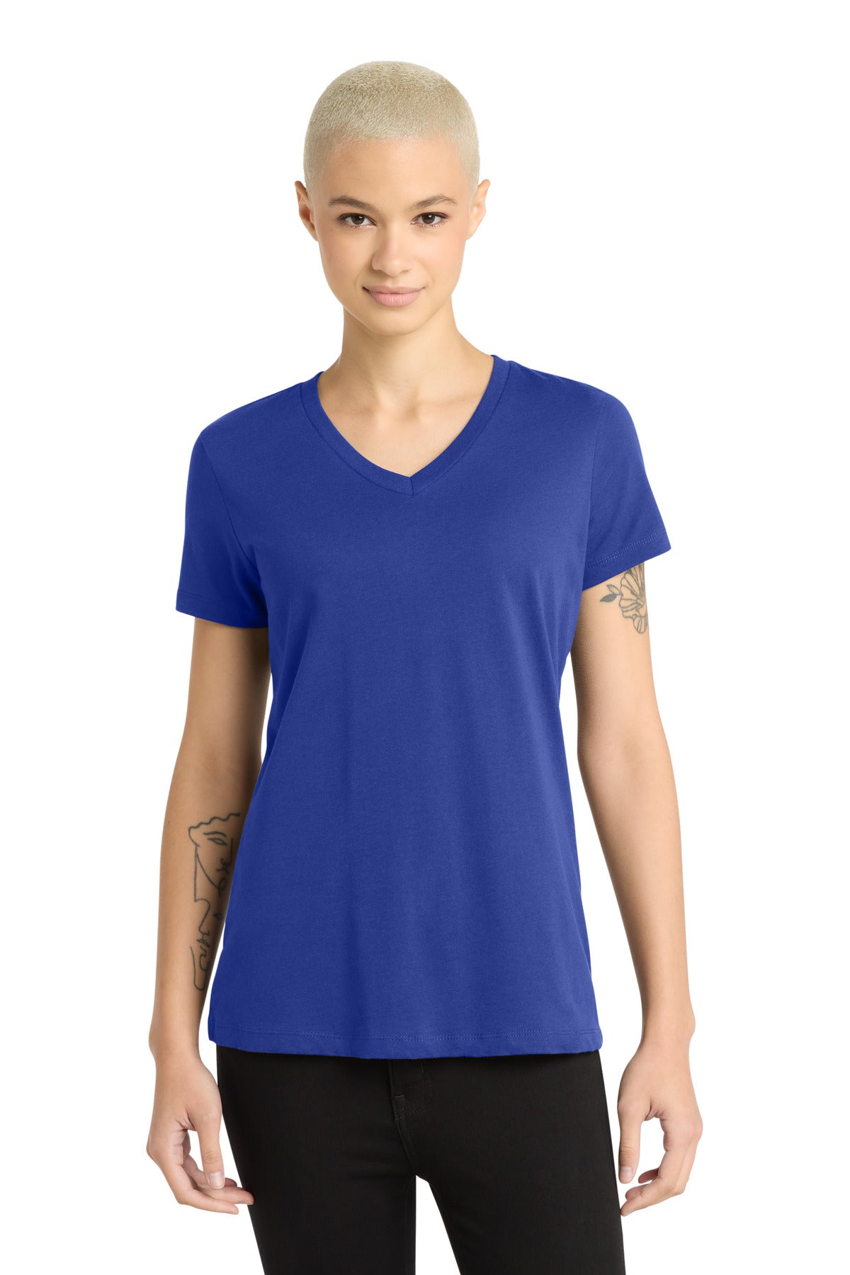 District® - Women's Perfect Weight® V-Neck Tee DM1170L