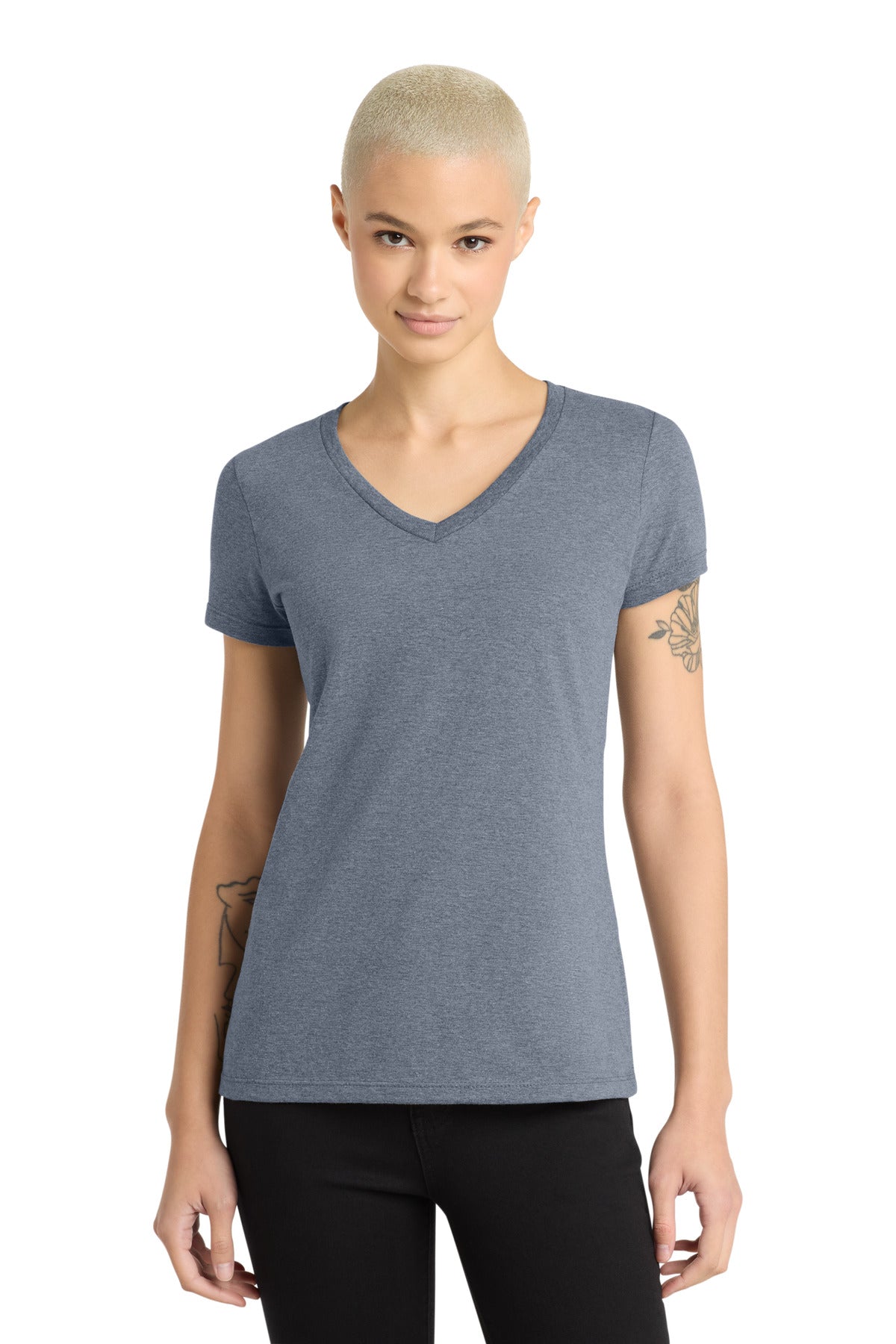 District® - Women's Perfect Weight® V-Neck Tee DM1170L