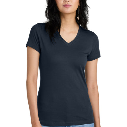 District ®  - Women's Perfect Weight ®  V-Neck Tee. DM1170L