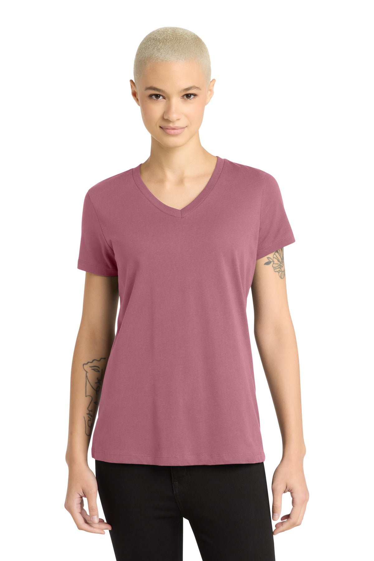 District® - Women's Perfect Weight® V-Neck Tee DM1170L
