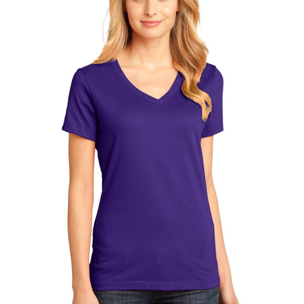 District ®  - Women's Perfect Weight ®  V-Neck Tee. DM1170L
